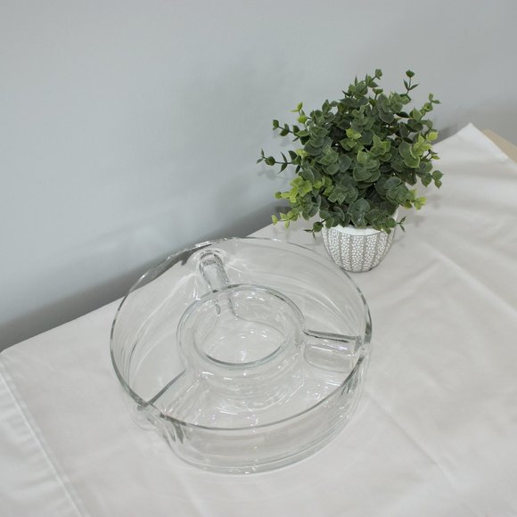 Krosno divided glass serving dish - Picture 4 of 7